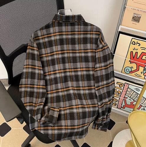 シャツ メンズ メンズ チェック柄 長袖シャツ カジュアル