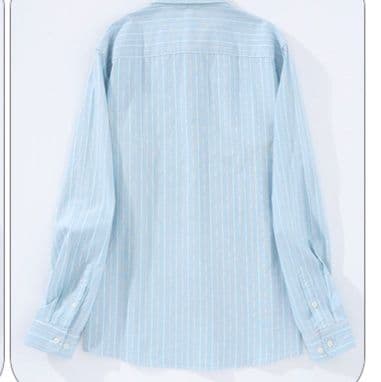 シャツ メンズ 爽やか縦縞ボタンダウンシャツ