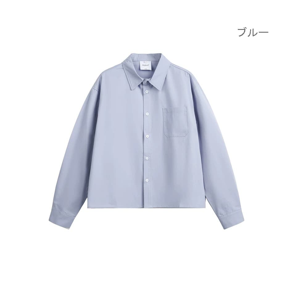メンズ シャツ メンズ 無地 長袖シャツ