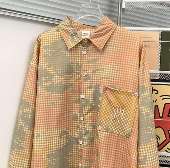 シャツ メンズ メンズ チェック柄 長袖シャツ カジュアル