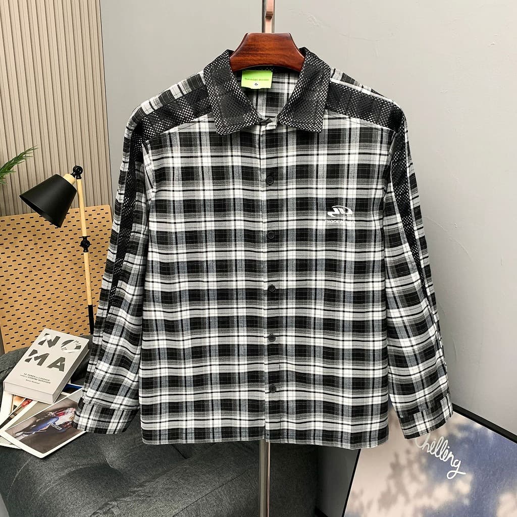 メンズ シャツ メンズ ヴィンテージ風チェックシャツ全2色