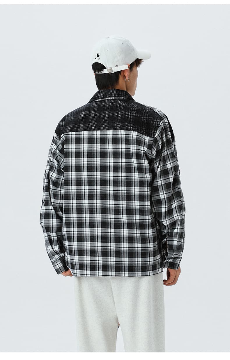 メンズ シャツ メンズ ヴィンテージ風チェックシャツ全2色